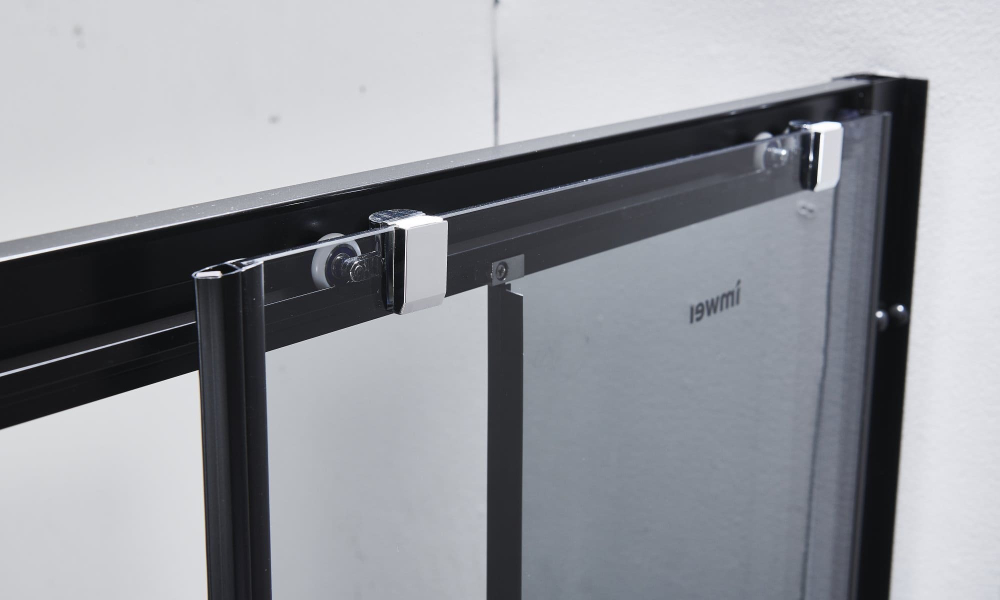 Душевой уголок Imwei YL-9002B, 90 x 90 см, с поддоном, стекла прозрачные, профиль черный 