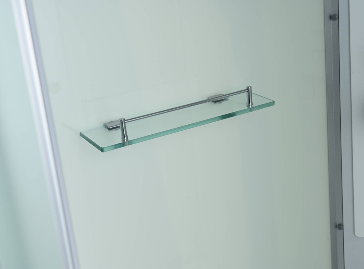 Душевая кабина AvaCan C5010 78328, 100 x 100 см, с крышей, поддон высокий, стекло матовое, профиль хром 