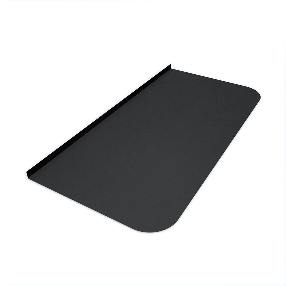 Лист предтопочный BLACK 800х400х0,5мм (R75) 