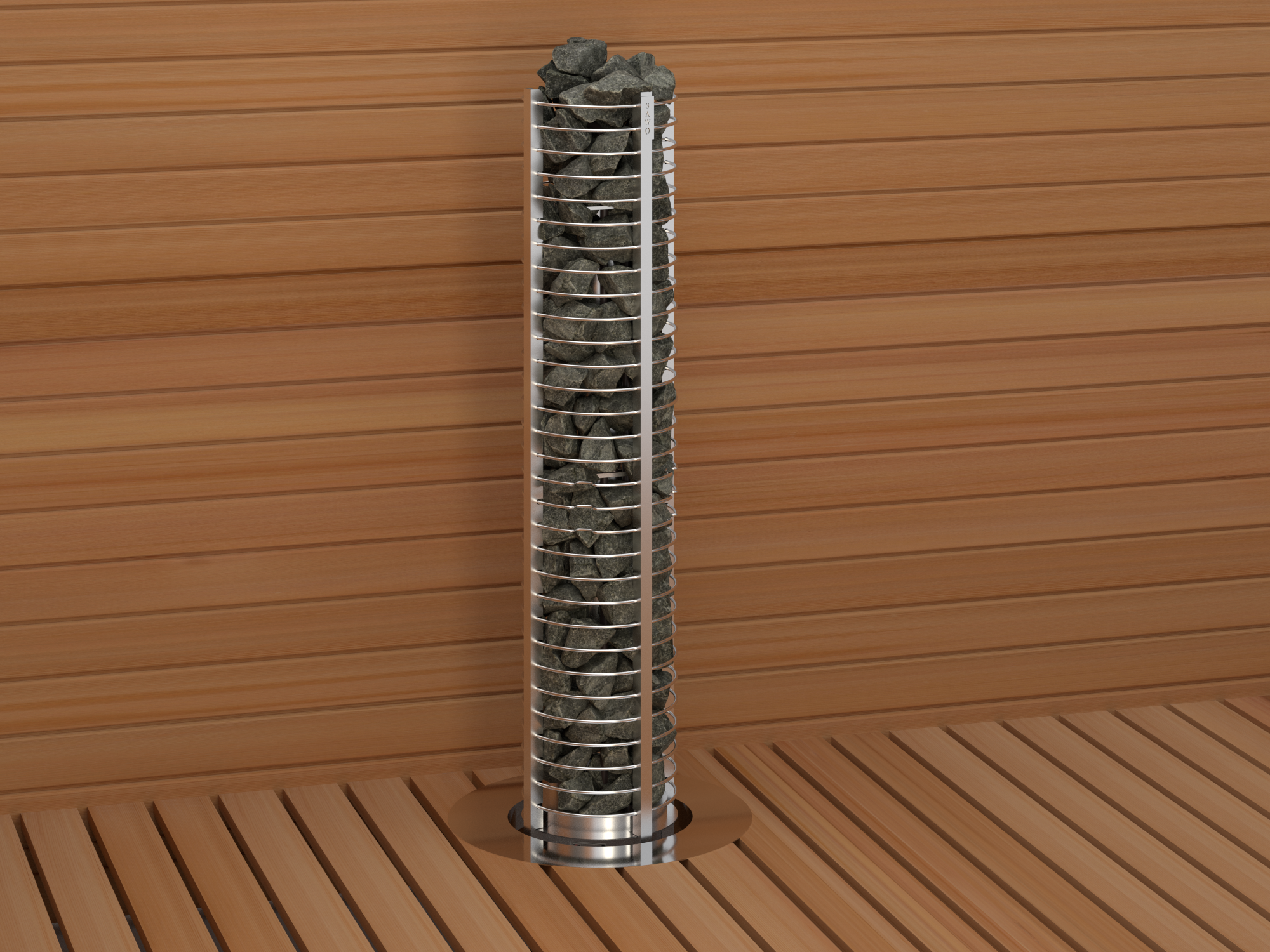 SAWO Электрическая печь TOWER вертикальная, круглые, 6 кВт, TH3-60NS-P, выносной пульт (пульт и блок мощности докупаются отдельно) 