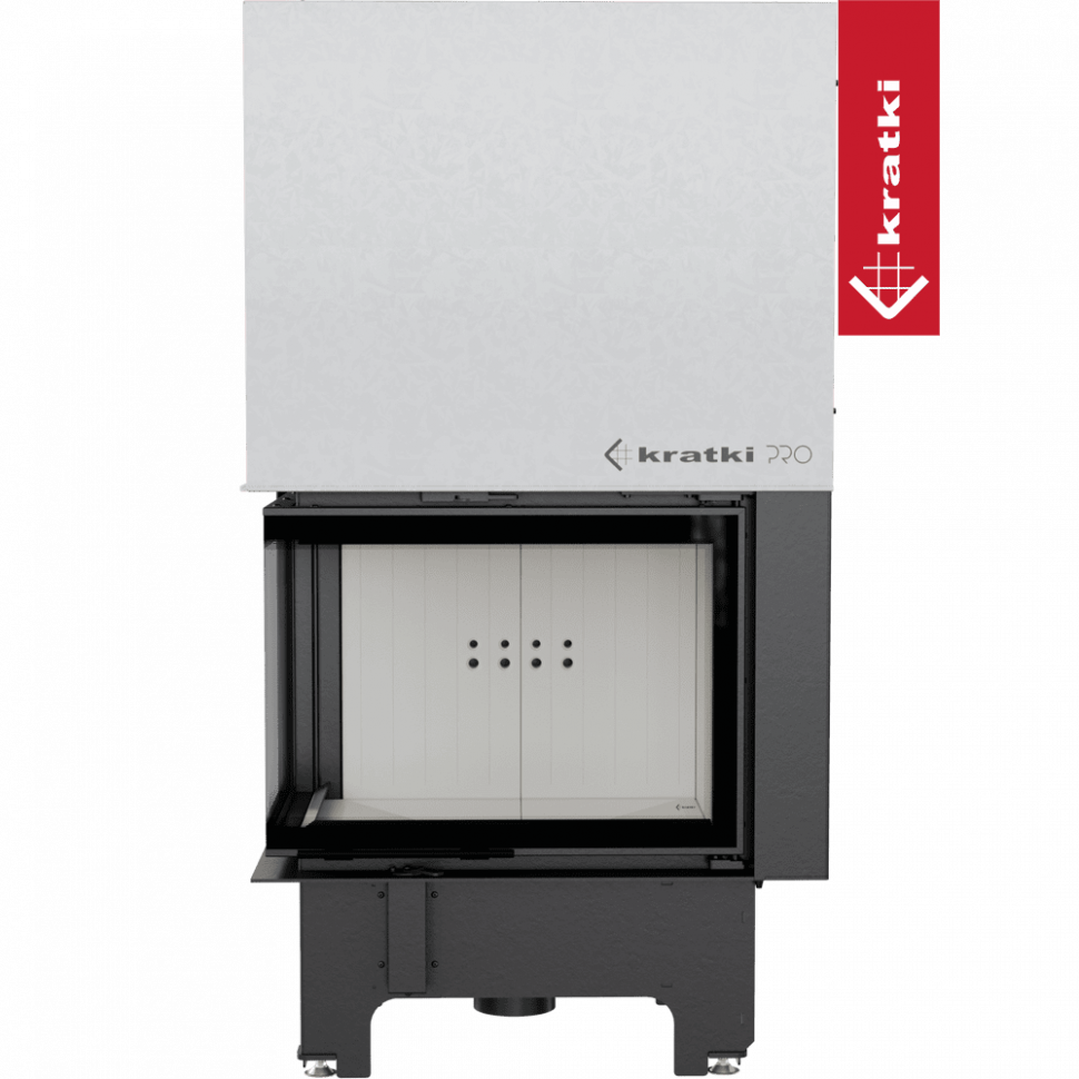 Топка Kratki PRO VNL/700/480 угловое стекло слева, гильотина 