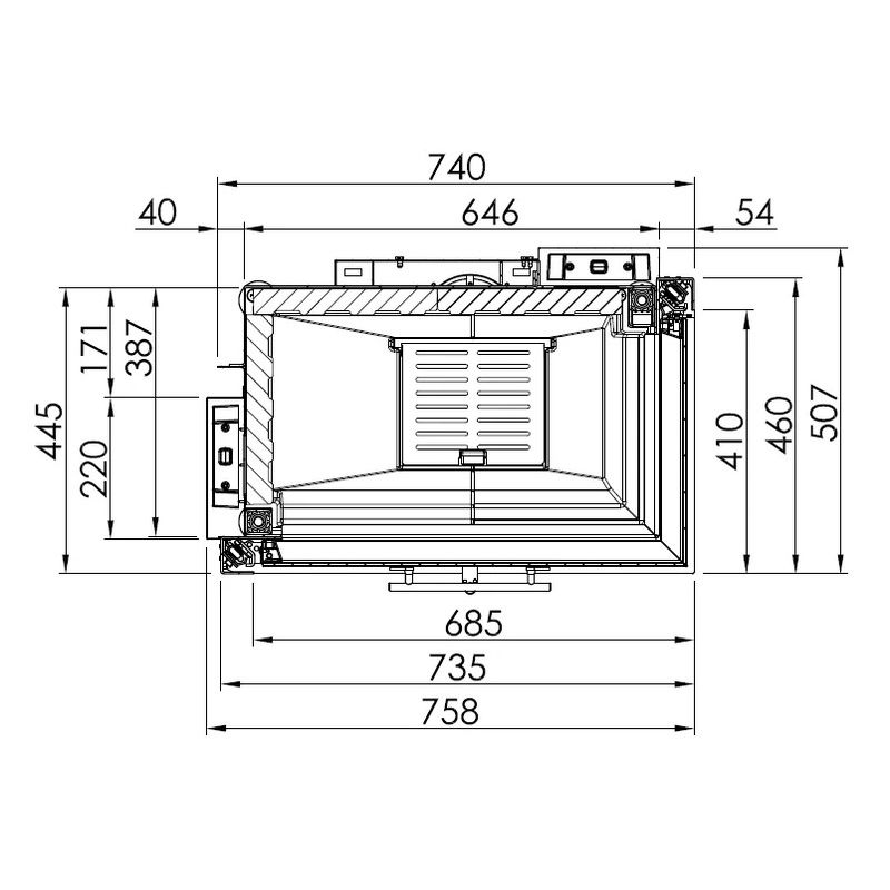 Каминная топка SPARTHERM Varia 2R-68h светлый шамот 
