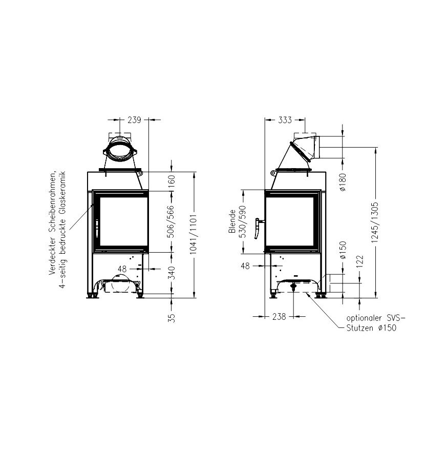 Каминная топка SPARTHERM Linear 4S Mini 2R 