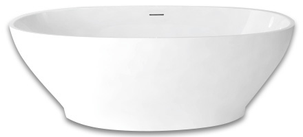Ванна акриловая Abber AB9207 165 х 80 х 60 см отдельностоящая, белый 