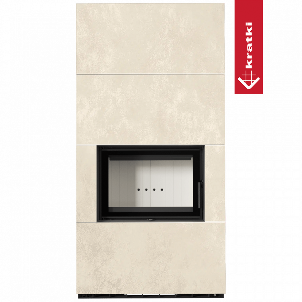 Каминокомплект Kratki PRO FLOKI BOX OXIDE BIANCO 