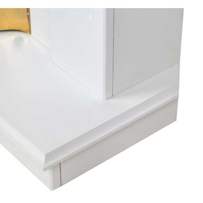 Камин RealFlame Dominica Corner WT с очагом Fobos Lux Brass 