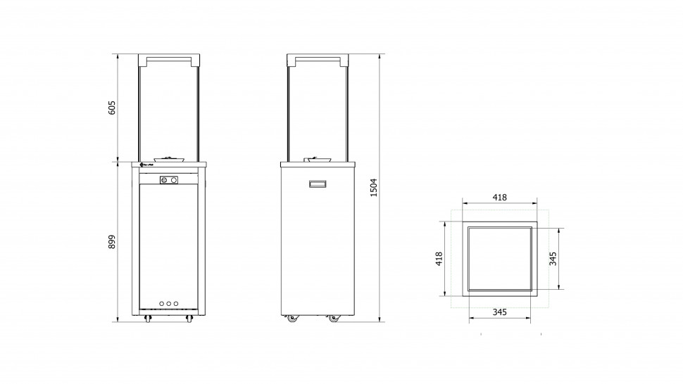 Нагреватель газовый PATIO/LIGHT, сталь, белый 