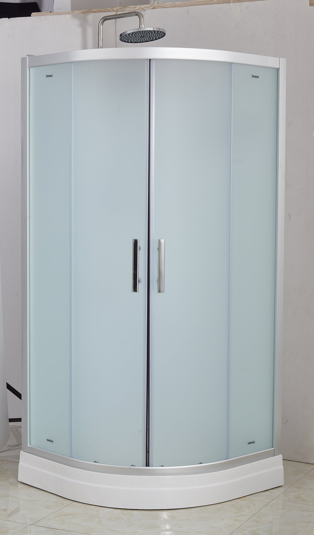 Душевая кабина Imwei XN-09FS, 90 x 90 см, средний поддон, стекла матовые, профиль серебристый 