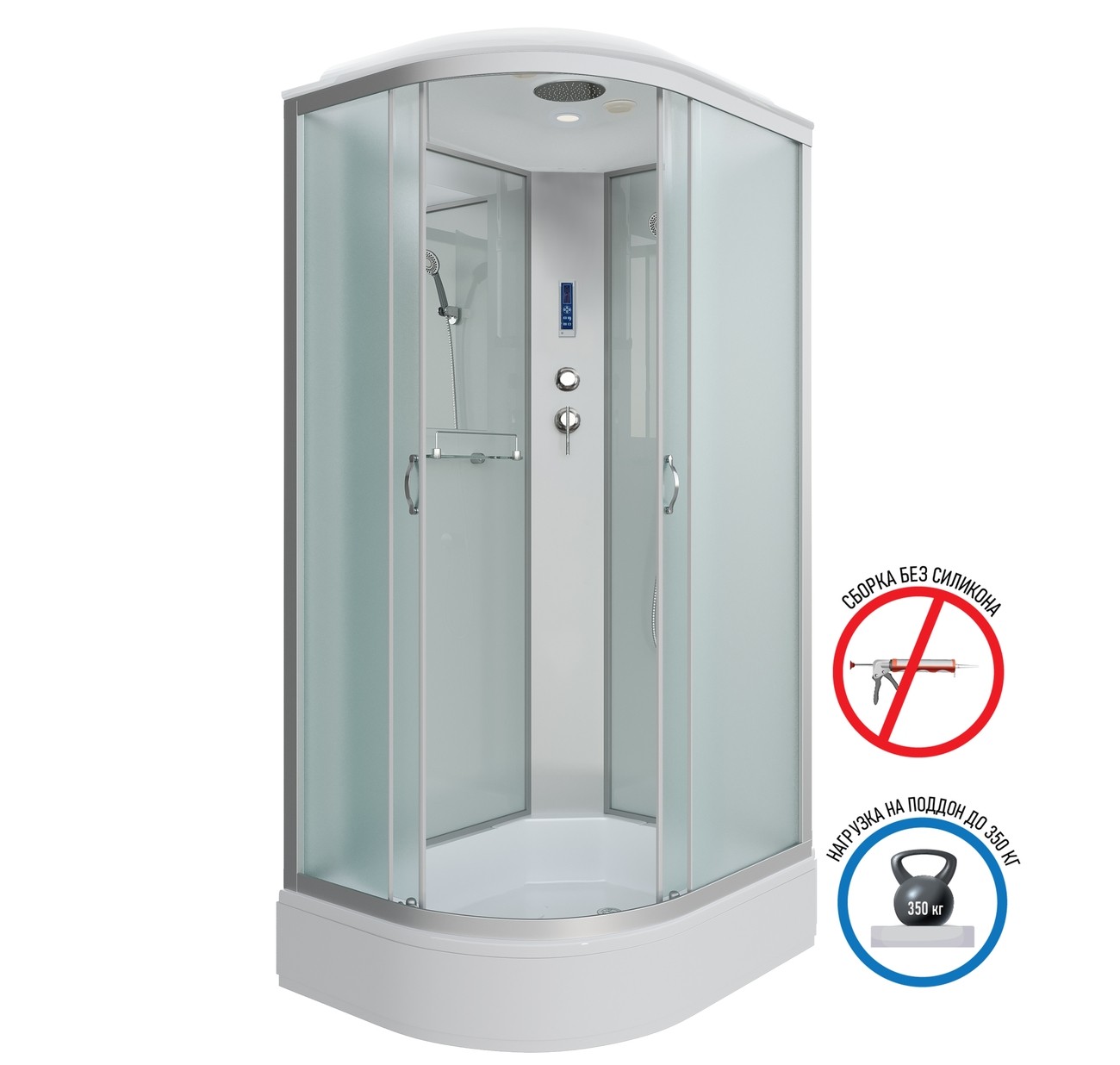Душевая кабина Niagara Classic NG-33194-14RP (110х90х215) средний поддон(26см),стекло матовое,4 места 
