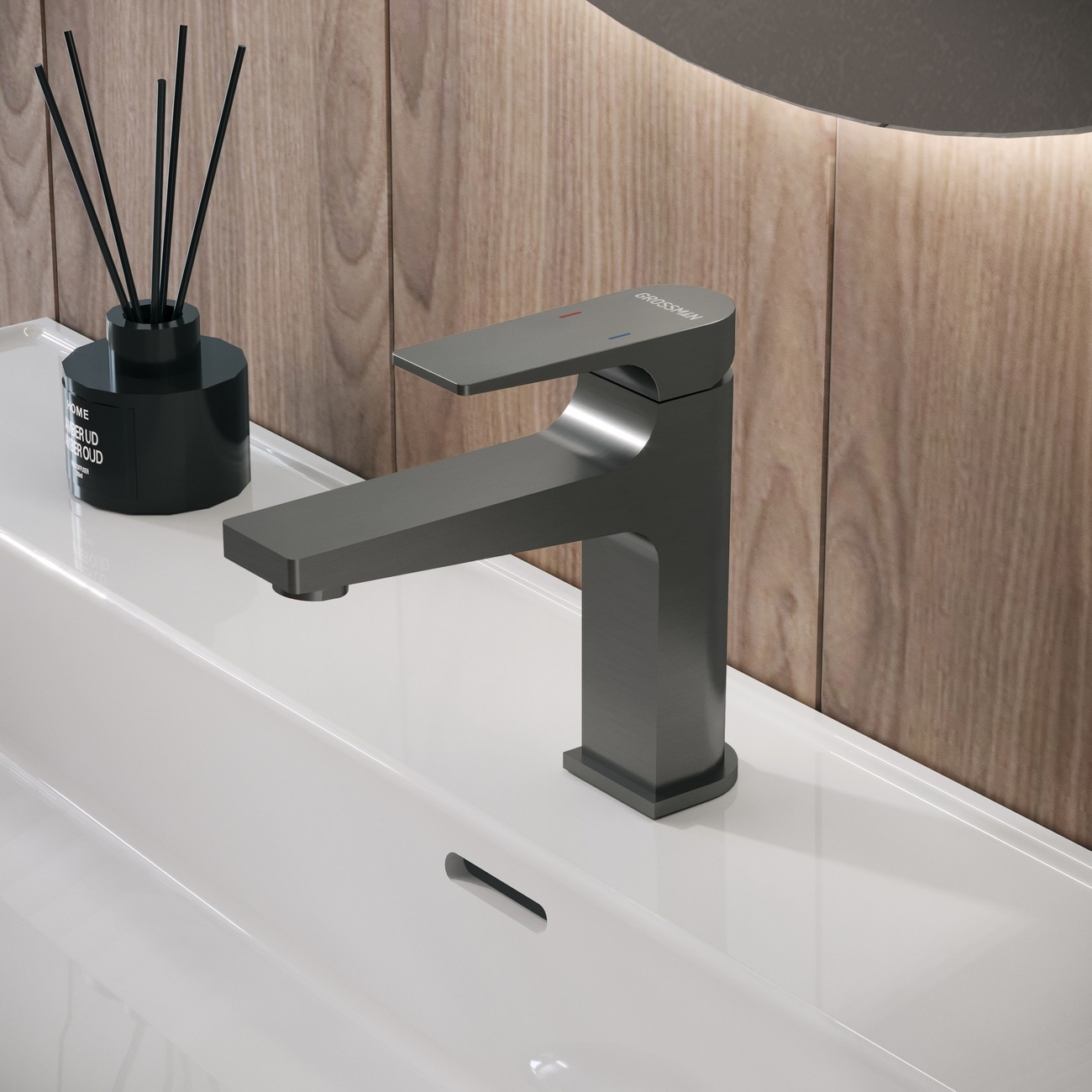 Смеситель для раковины Grossman Classic 510.K35.04.420 графит сатиновый,1 место 