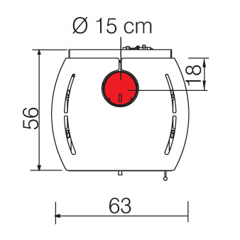 Печь FLAMMA 14 CS BIANCO PANNA (EdilKamin) 