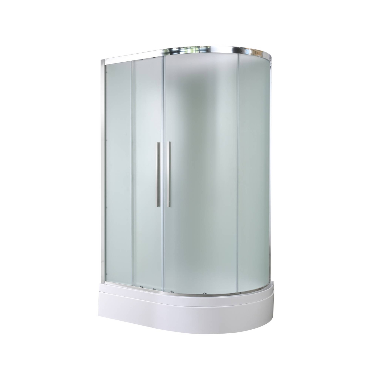 Душевая кабина AvaCan EM3812LN/EM3812RN 78137/78131, 120 x 80 см, без крыши, поддон средний, левая/правая, стекло матовое, профиль хром 