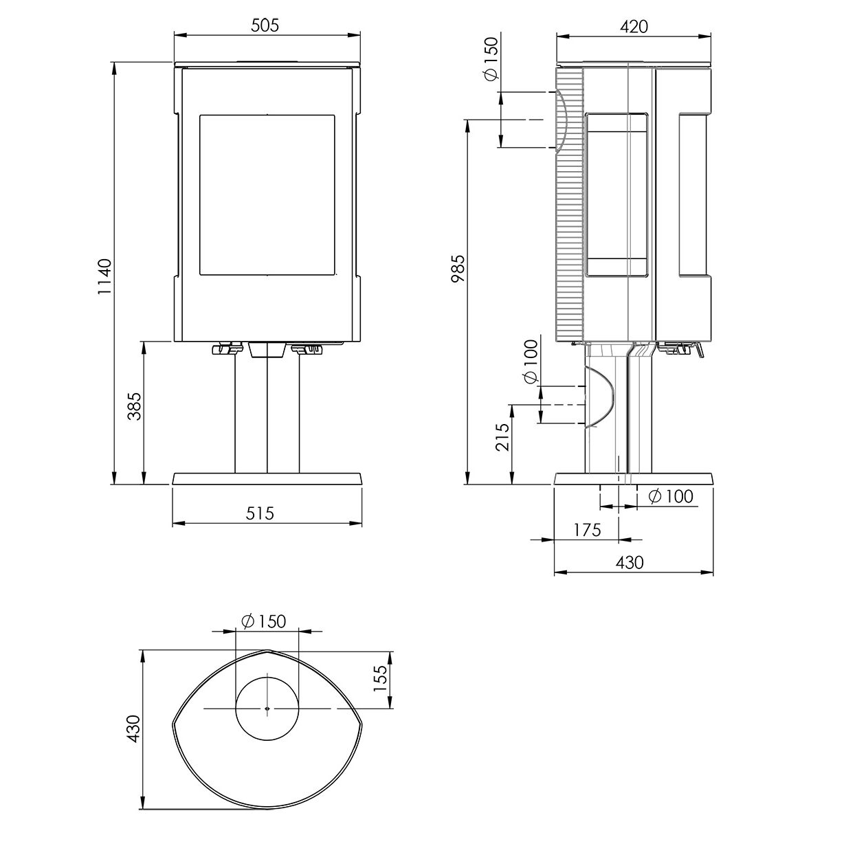 Печь Dovre Astro3CB/P 