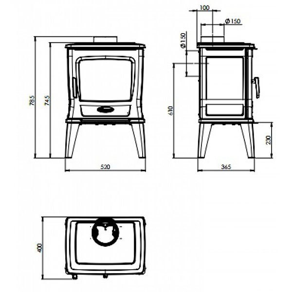 Печь Dovre Tai 35WT 