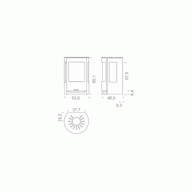 Печь WIKING Luma 1 