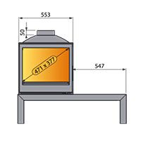 Печь LCI 5 GDF Table, двусторонняя (Liseo Castiron) 