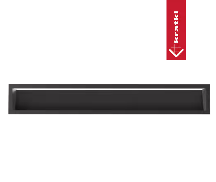 Решётка Kratki Luft 12x80 черная 