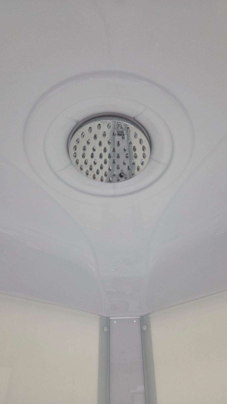 Душевая кабина Niagara Light L90/17, 90 х 90 см, с крышей, поддон низкий, стекло прозрачное, профиль хром 