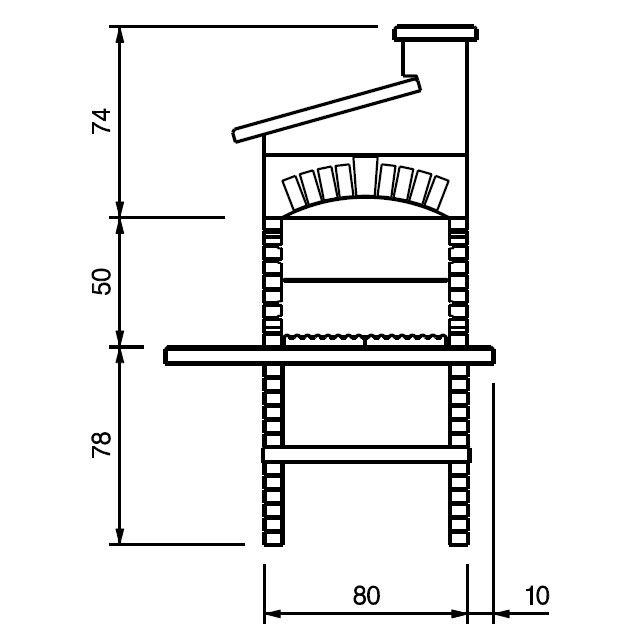 Гриль модуль Palazzetti GUANACO 2 GRILL 
