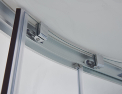 Душевая кабина Imwei XDM-09CH, 90 x 90 см, средний поддон, с крышей, стекла прозрачные, профиль серебристый 