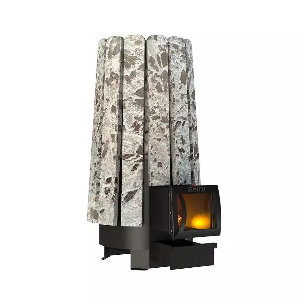 Дровяная печь для бани Grill’D Cometa Vega 240 Long Stone Pro (Серпентинит) 