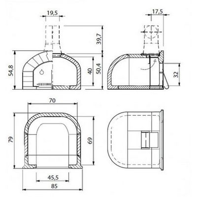 Печь для пиццы GHIOTTONE Small 2.0 (Palazzetti) 