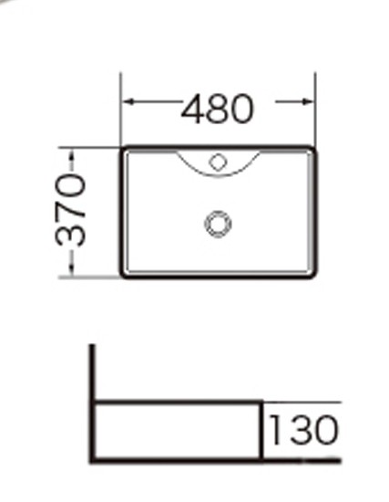 Раковина Grossman Classic GR-3017 (480х370х130) белая,1 место 
