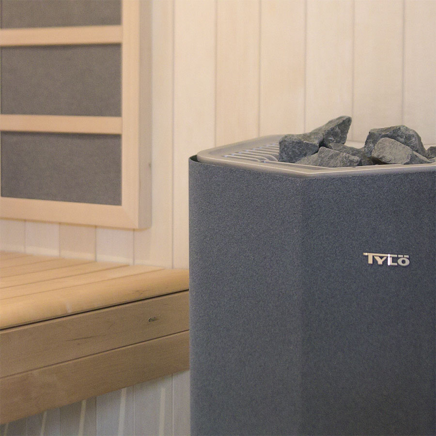 Печь для сауны Tylo Sense Elite 6 (Пульт Elite в комплекте, 6,6 кВт, 4-8 м³, 20 кг камней, серый цвет) 