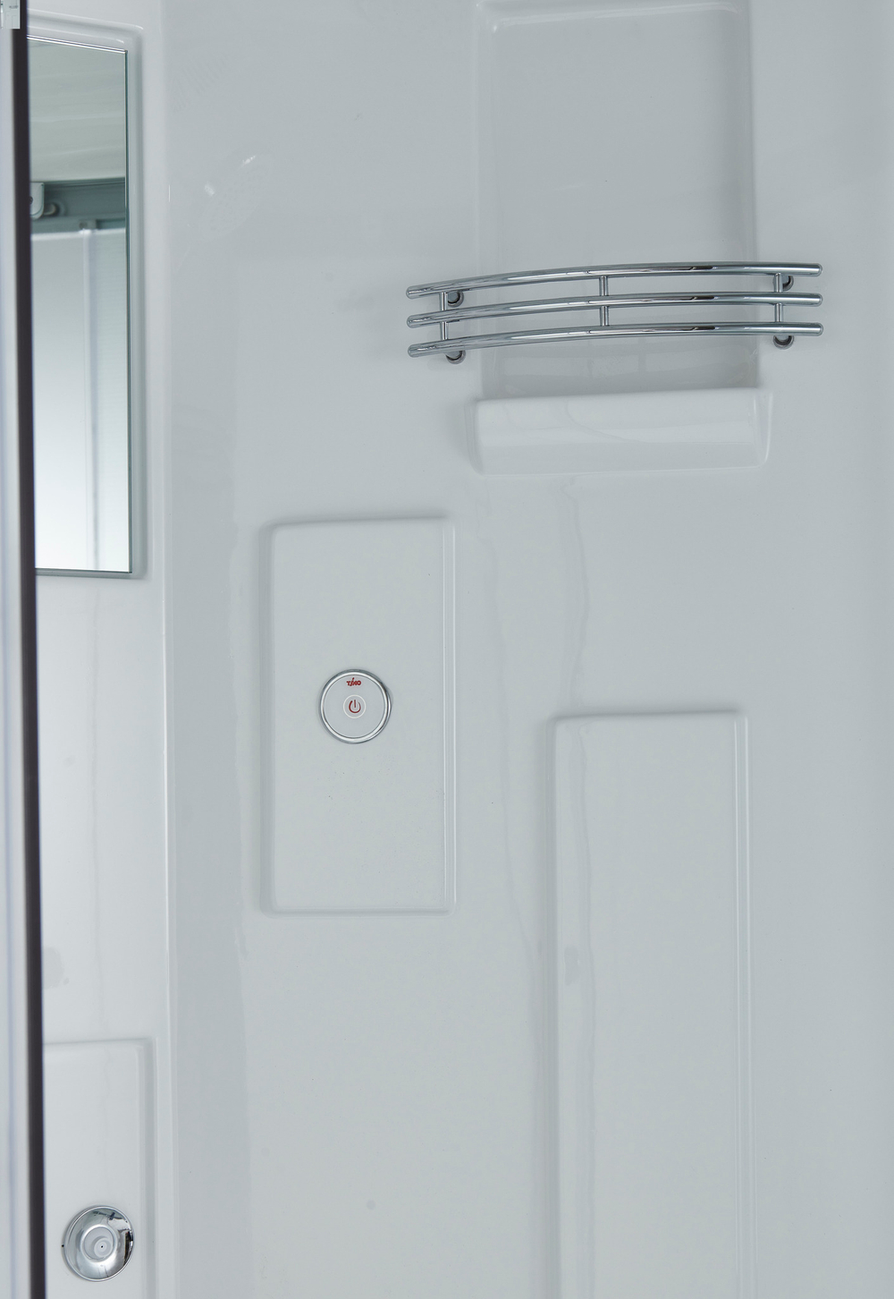 Душевой бокс Timo Standart T-5590, 90 x 90 см, c крышей, высокий поддон, стекла прозрачные, профиль хром 