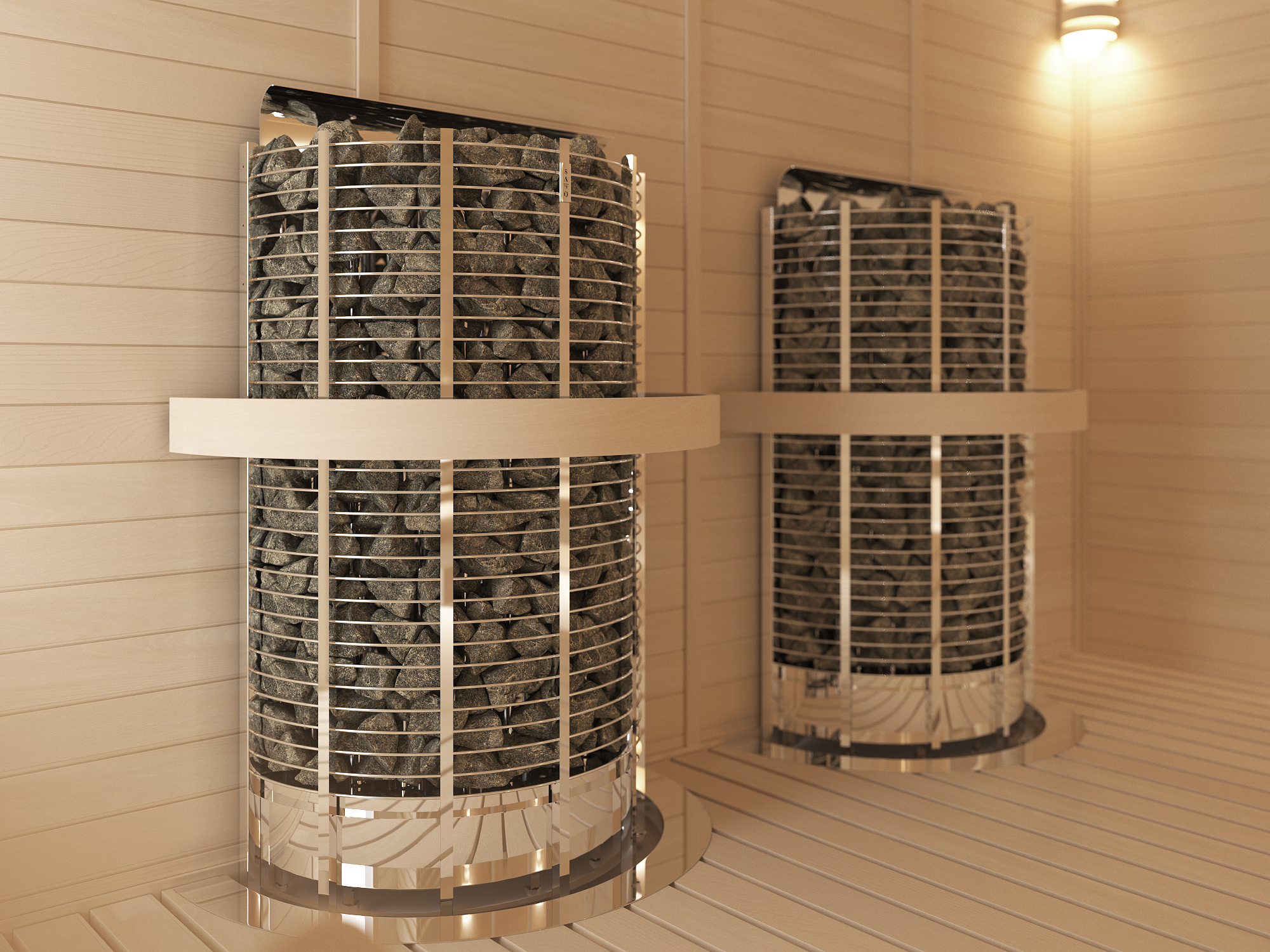SAWO Электрическая печь TOWER TH12-240NS-WL, пристенная, выносной пульт (пульт и блок мощности докупаются отдельно) 