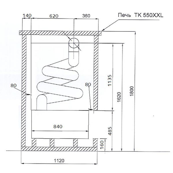 Печь Tulikivi TK550/XL SPECIAL 