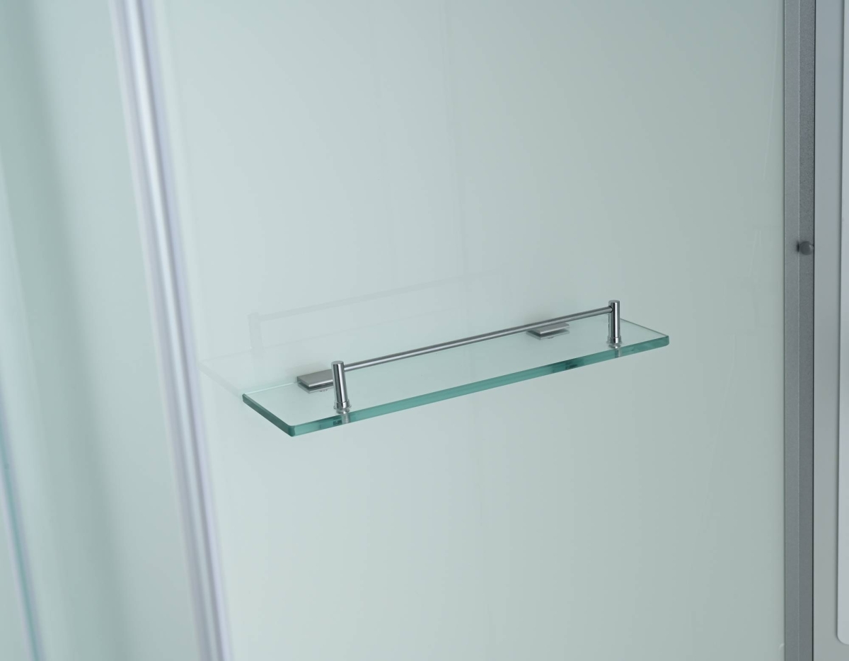 Душевая кабина AvaCan C3010 78313, 100 x 100 см, с крышей, поддон средний, стекло матовое, профиль хром 