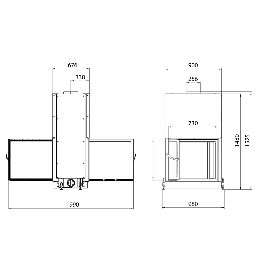 Каминная топка STAV DF 750B 