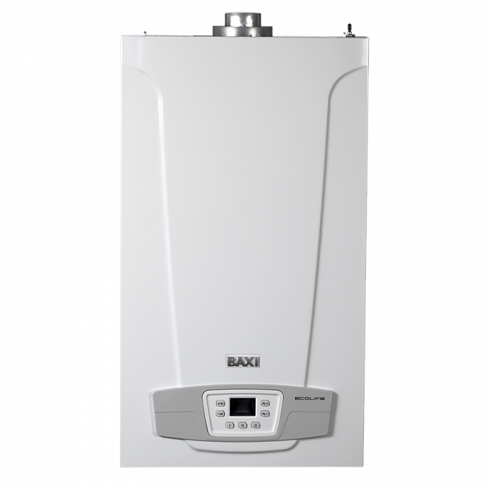 Котел газовый BAXI ECO Life 31F настен, 31 кВт, двухконтурный, с закрыт. кам. сгор. (без дымохода) 