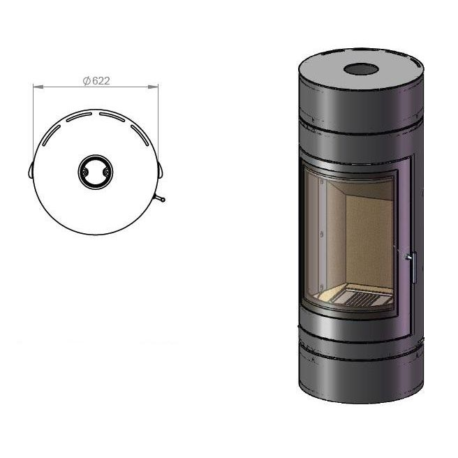 Печь камин EMBER София 552 XL+ 