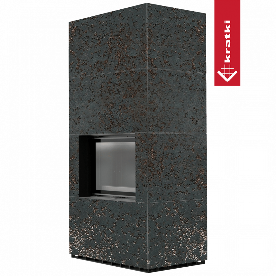Каминокомплект Kratki PRO FLOKI OXIDE NERO 