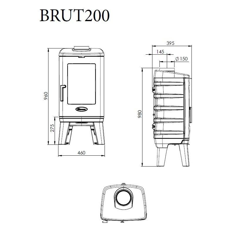 Печь Dovre Brut 200 