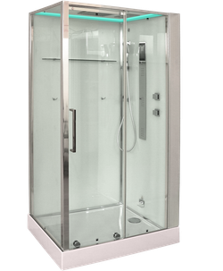 Душевая кабина Timo Premium H-520L /H-520R, 120 x 90 см, c крышей, средний поддон, стекла прозрачные, профиль хром, левый/правый 