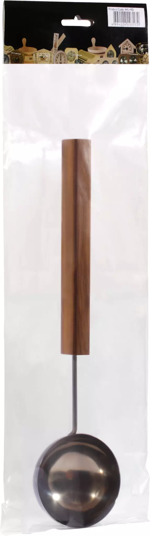 SAWO Черпак из нерж. с дерев. ручкой, 445-MD 237 ml 