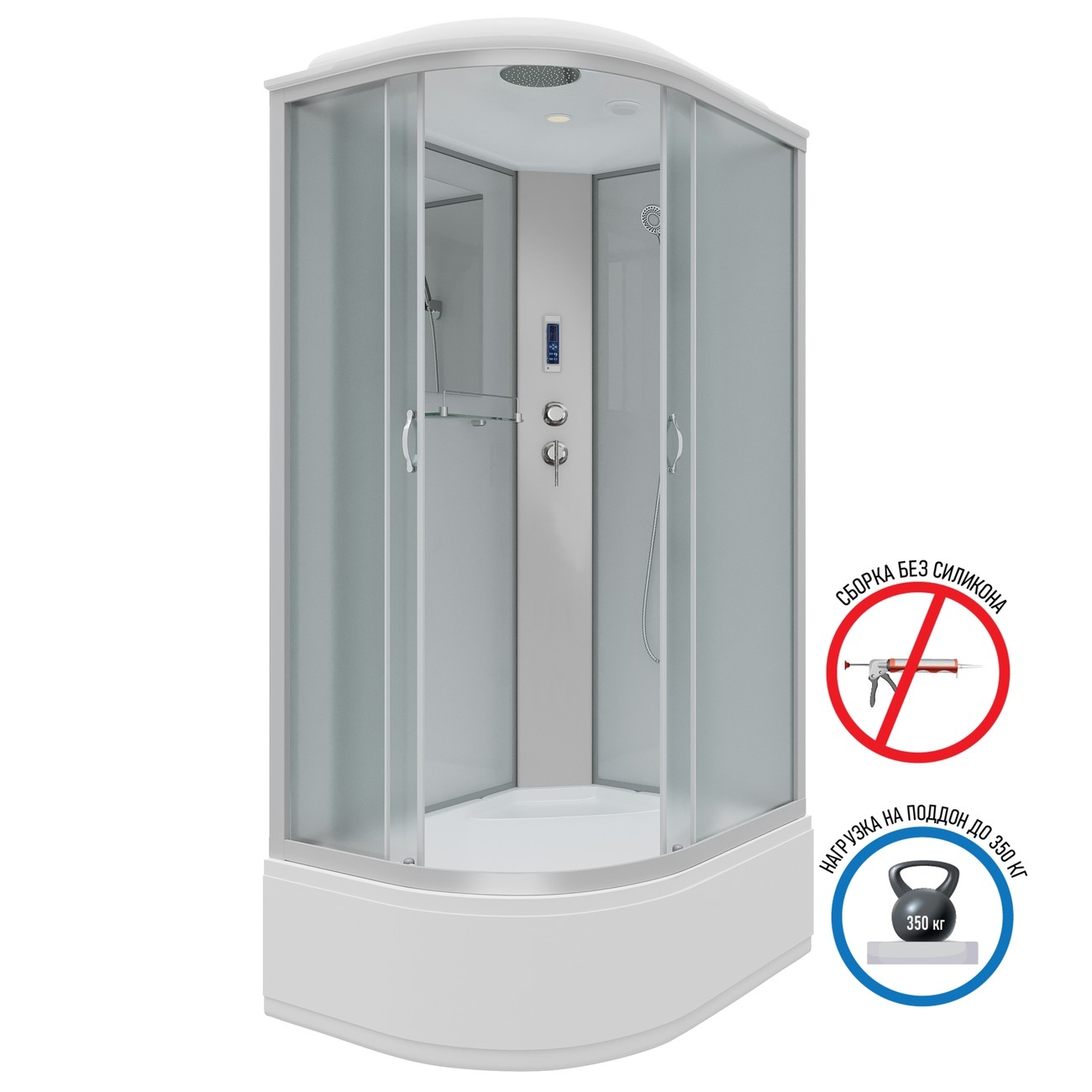 Душевая кабина Niagara Classic NG-2310-14RP (120х80х215) высокий поддон(40см),стекло матовое,4 места 