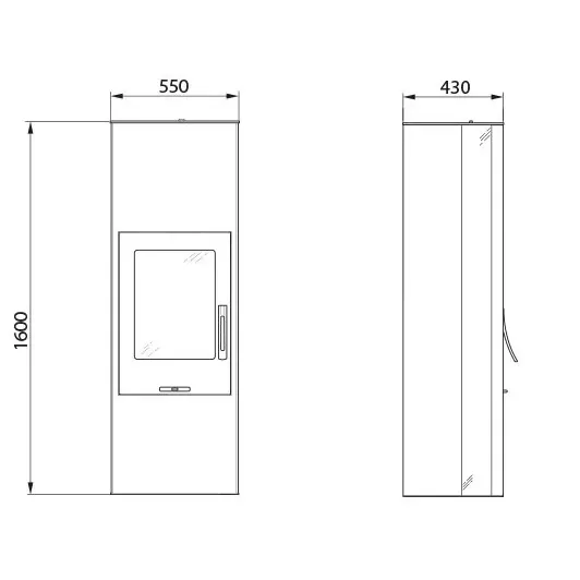 Печь камин Contura 35T:1 white 