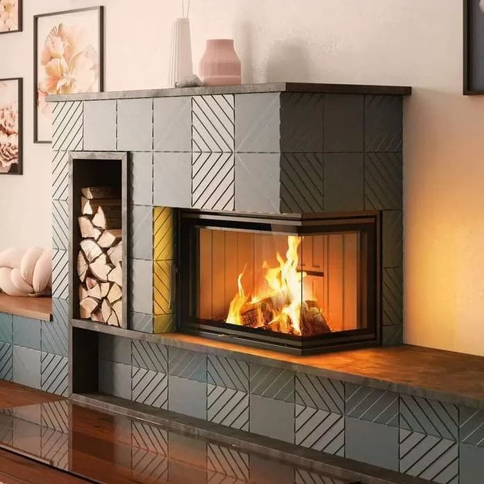 Каминная топка SPARTHERM Varia 2R-62 чёрный шамот 