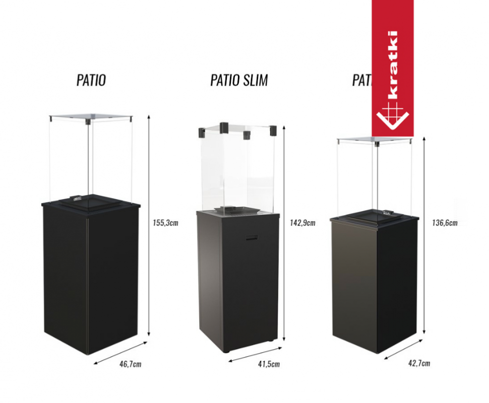 Нагреватель газовый Kratki PATIO/SLIM/M 