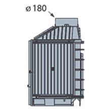Каминная топка LCI 007 GFL, стекло слева (Liseo Castiron) 