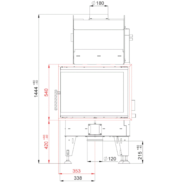 Каминная топка BeF Aquatic WH 80 CP/CL 