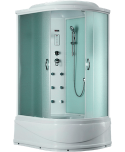 Душевая кабина Timo Eco TE-0720L/TE-0720R, 120 х 80 см, левая/правая, стекло матовое, профиль белый 