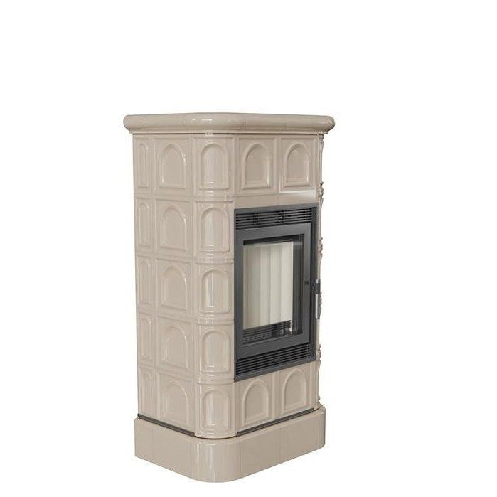 Печь камин Kratki Blanka 8 kW stove крем 