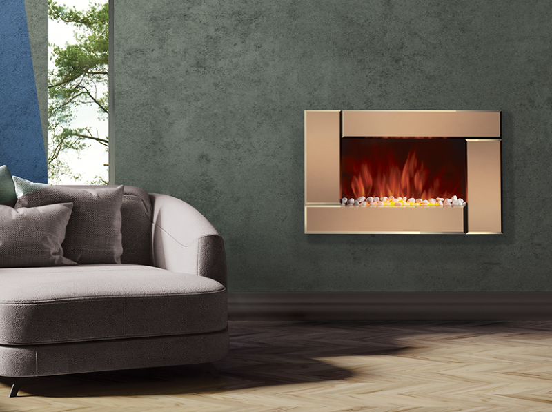 Настенный электрокамин Electrolux EFP/W-2000S Bronze 