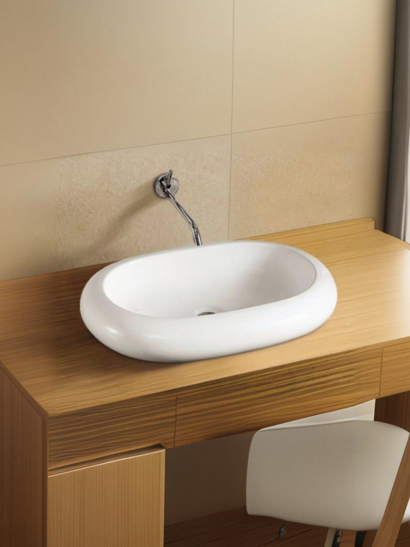 WW ELBACH 3075 Раковина накладная 635х420х105 