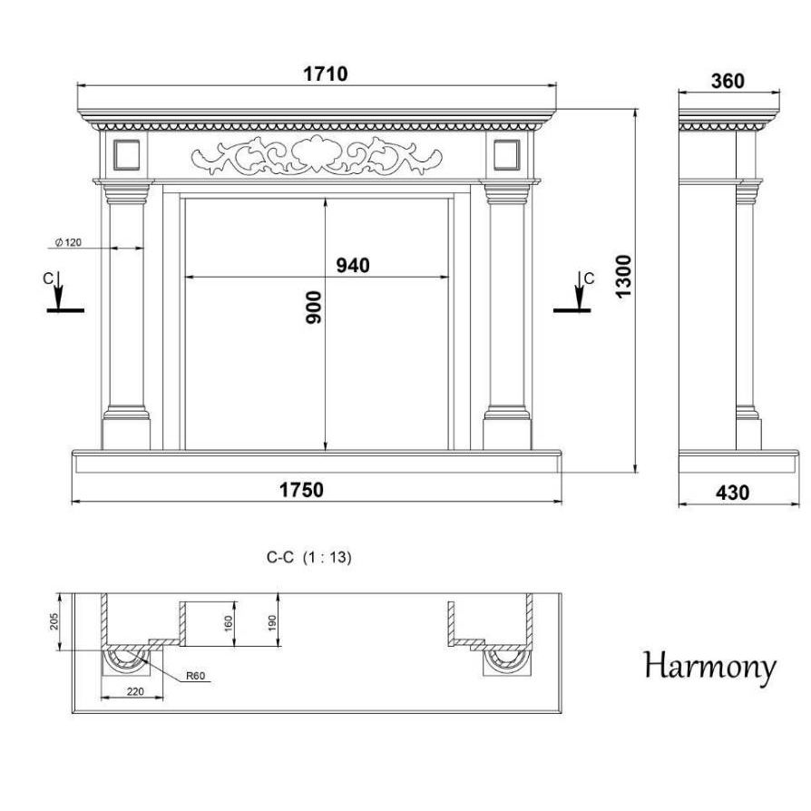 Камин Madeira Harmony 